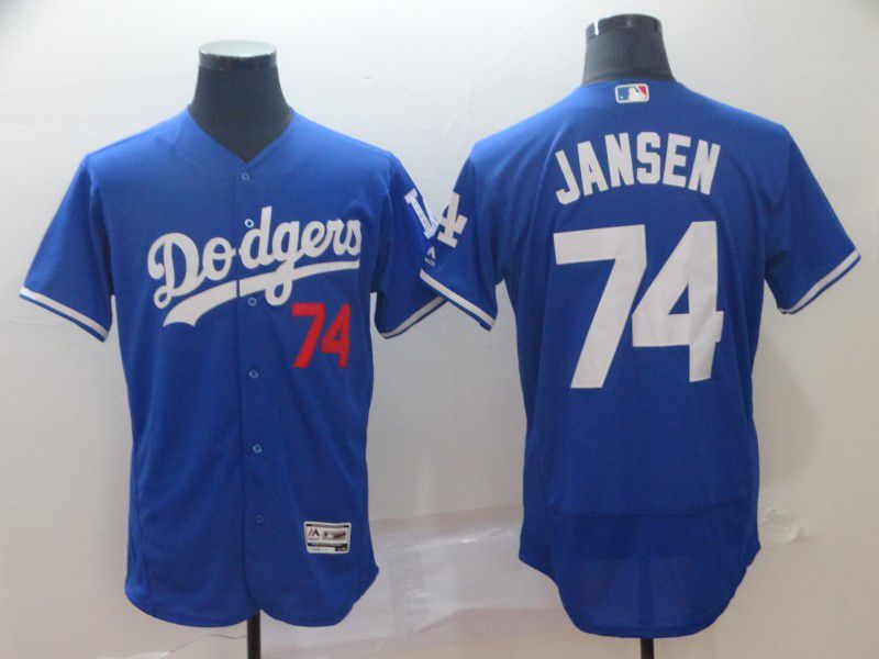 Men Los Angeles Dodgers #74 Jansen Blue Elite MLB Jersey->los angeles dodgers->MLB Jersey